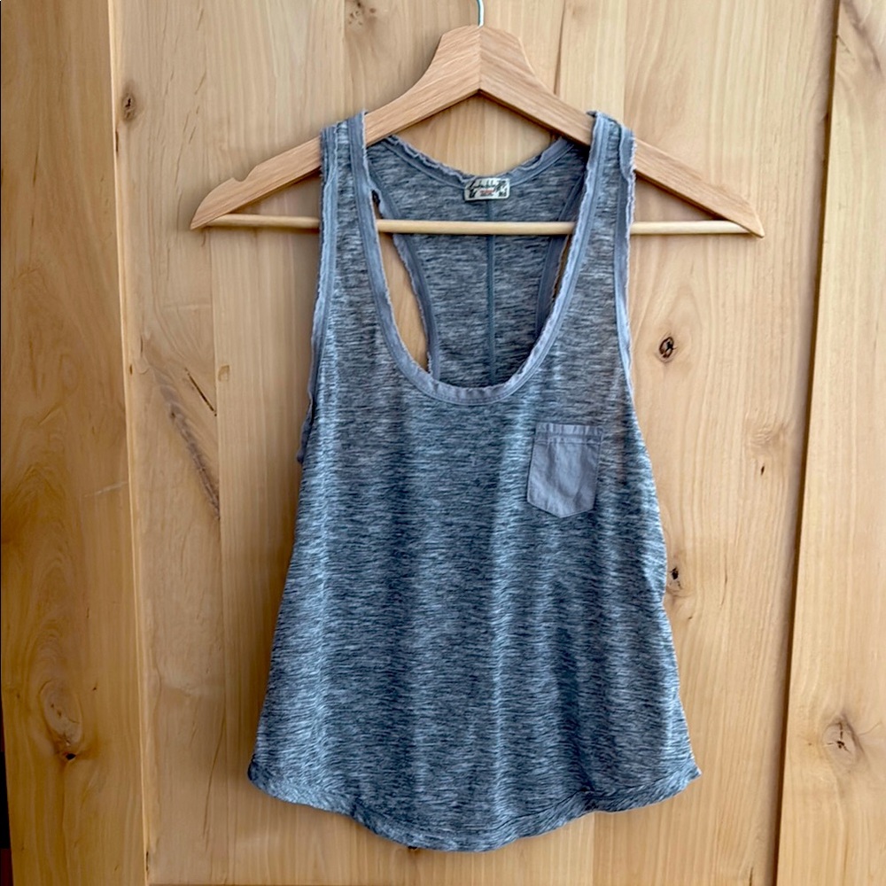 Free People Racerback Gray Women's Tank Top